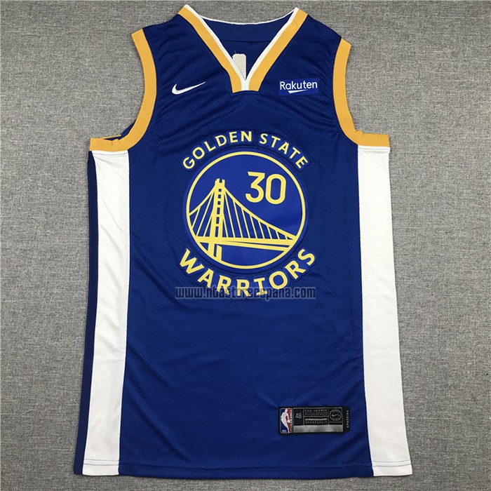 Camiseta Golden State Warriors Stephen Curry NO 30 Icon 2020-21 Azul